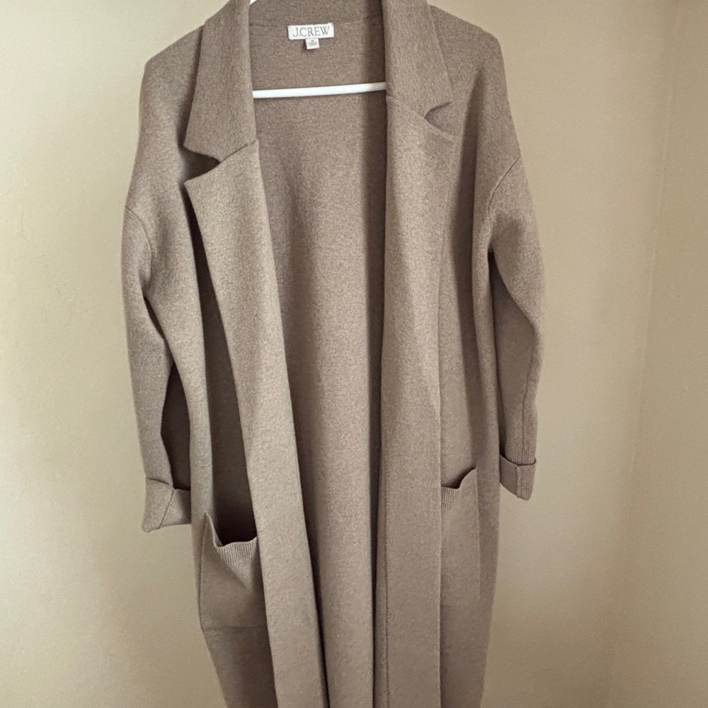 J.Crew Coatigan in Taupe
